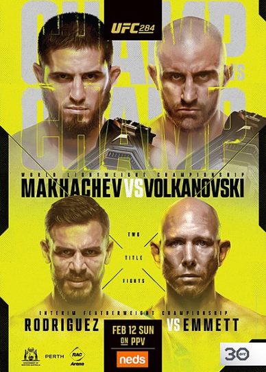 UFC 284: Makhachev vs. Volkanovski